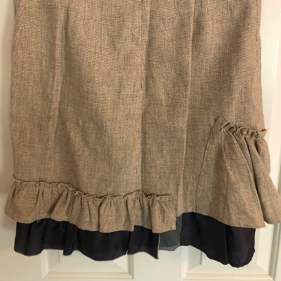 🇨🇦 Vintage Toronto-designed Passenger Pigeon ruffle hem skirt Sz M - Picture 4 of 12